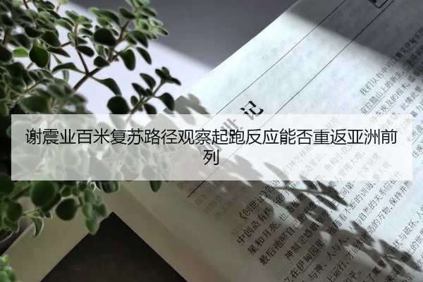 谢震业百米复苏路径观察起跑反应能否重返亚洲前列